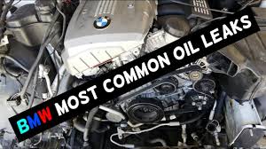 Oil is drawn to the top of the engine from the bottom and collects beneath the valve cover, slowly draining back into the engine via drainage holes. Bmw Most Common Oil Leak Leaks Youtube