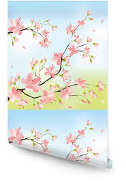 You can see these pink flower swaying in the nature. Sakura Tree Wallpaper Roll Pixers We Live To Change