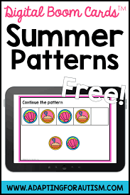 Boom learning is a platform that has been around for awhile, but only recently has been mainstream due to virtual learning. Free Summer Patterns Boom Cards Task Cards Digital Task Cards Boom Cards
