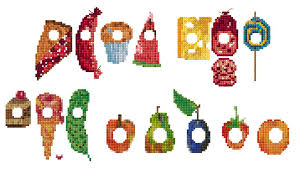 Very Hungry Caterpillar Foods Cross Stitch Pdf Chart Bundle