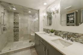 Finish the design by using basic, white subway tiles to frame the focal wall. Baths G M Roth Design Remodeling Nashua Nh Bath Remodel