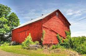 Circa 1920s Barn Rose Hill Scenic Landscape Beautiful Views