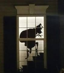 A simple grinch cutout with a single strand of lights being pulled from the house, a glowing santa bag at his feet and maybe some odd and amazon.com: Budget101 Cut Out The Shape Of A Grinch On Cardboard Spraypaint It Black And Place It In The Window Then Close The Shade You Don T Have To Be An Artist Or