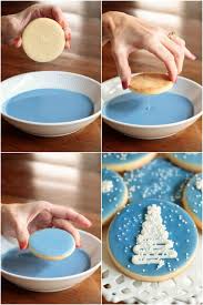 Plate with christmas gingerbread cookies decorated with wreath made of rosemary on white table. Easy Decorated Christmas Cookies The Cafe Sucre Farine