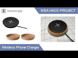 Ikea Hack Wireless Phone Charging Station Youtube Phone Charging Station Wireless Charger Diy Wireless Charger Iphone