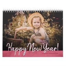 2021 Family Photo Happy New Year Custom Picture Calendar Zazzle Com Family Holiday Cards Custom Holiday Card Holiday Family Gifts