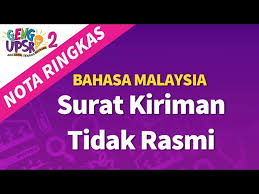 Download & view surat kiriman rasmi upsr.docx as pdf for free. Geng Upsr 2 Episod 4 Bm Surat Kiriman Nota Ringkas Youtube