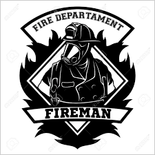 Download free fire department vectors and other types of fire department graphics and clipart at freevector.com! Fire Department Emblem Badge Logo On White Background Vector Illustration Royalty Free Cliparts Vectors And Stock Illustration Image 132154275