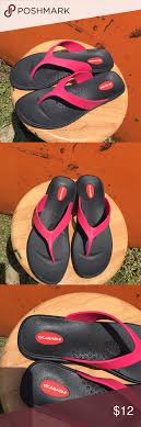 womens okabashi flip flops sz large 9 5 10 5 like new