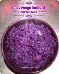 Chou Rouge Fondant Aux Lardons Milou En Cuisine