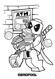 Große auswahl an marvel deadpool figur. Lego Deadpool Coloring Pages Free Printable Coloring Pages For Kids
