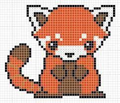 Resultat De Recherche D Images Pour Cute Animal Pixel Art Templates Broderimonster Broderi Korssting Broderi