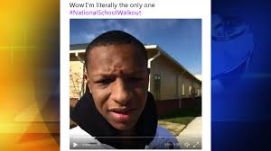 VIRAL VIDEO: North Carolina student is only one from school to participate  in Walkout day