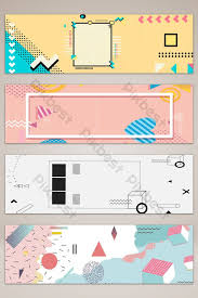  Color Memphis Geometric Trendy Goods Banner Poster Background Backgrounds Psd Free Download Pikbest Desain Banner Spanduk Inspirasi Desain Grafis