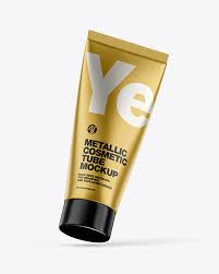 Download Metallic Cosmetic Tube Mockup In Tube Mockups On Yellow Images Object Mockups PSD Mockup Templates