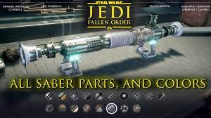 Ultrasabers provides an informative overview of the various components of a lightsaber—the pommel, the emitter, and other parts—for the novice collectors out at first glance, the lightsaber seems like a fairly simple piece of equipment. Jedi Fallen Order All Lightsaber Parts Colors Customization Options Youtube