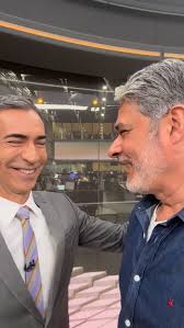 @cesartralli no intervalo do @jornalhoje a 18 dias de receber as boas  vindas no @jornalnacional pela @renatavasconcellosoficial e pelo tio.