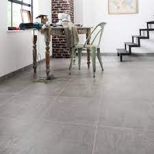 Carrelage Sol Et Mur Forte Effet Beton Gris Alma L 45 X L 45 Cm Leroy Merlin