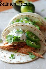 We did not find results for: Spiced Salmon Is Nestled In A Warm Tortilla And Dopped With A Healthy Spoonful Of Jalapeno Cream Www Lemonsforlulu Com Recipes Salmon Tacos Food
