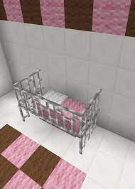 Minecraft Baby Room Bed Crib Furniture Minecraft Furniture Minecraft Couch Minecraft Furniture Ideas