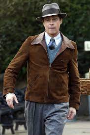 Brad Pitt S Brown Suede Jacket In Allied Stylish Jackets Leather Jacket Brad Pitt