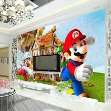 Aliexpress Com Buy Super Mario Photo Wallpaper Personalized Custom 3d Wall Mural Game Wallpaper C Wallpaper Childrens Room Childrens Room Boys Kid Room Decor