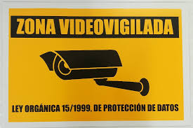 Cartel zona videovigilada