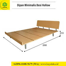 Selain itu, juga penting memadukannya dengan interior ruangan kamar lainnnya agar tampak semakin indah. Dipan Minimalis Besi Hollow 62896 0108 9679 Wa