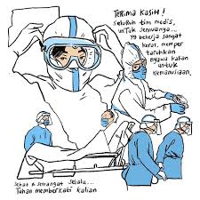 Kumpulan ungkapan ucapan terima kasih dalam bahasa arab laki perempuan manusia kepada allah serta jawaban balasan dan artinya jazakallah khairan katsiran. Ucapan Terima Kasih Komikrukii Pada Tim Medis Lewat Ilustrasi