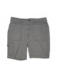 details about old navy women gray cargo shorts 6