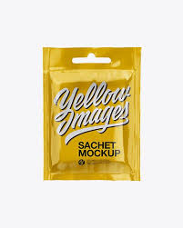 Glossy Sachet Mockup In Sachet Mockups On Yellow Images Object Mockups Mockup Free Psd Free Psd Mockups Templates Mockup Psd