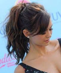 So if you want to know how to do a weave ponytail with bangs in under 5 minutes, there is a secret to it. 15 Different Side Swept Bangs Medium Hair Styles High Ponytail Hairstyles Side Bangs Hairstyles