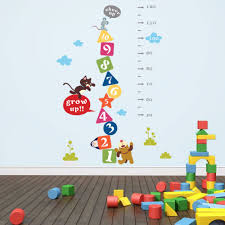 Cartoon Number Clouds For Kids Baby Nursery Rooms Height