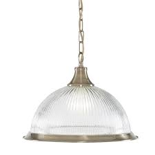 Some artistic styles of glass interior pendant lighting include stain glass pendant lights and colored glass pendant lighting. Searchlight American Diner Antique Brass Finish And Clear Ribbed Glass Pendant Ceiling Light By Searchlight Lighting Discover Our Ranges Of Tiffany Lamp Art Deco And Traditional Lighting Free Delivery Tiffany Lighting Direct