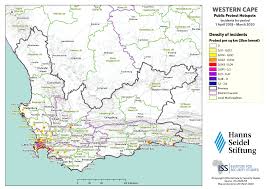 Health minister dr zweli mkhize, noted on monday (1 june), that the country recorded a further 1,674. Map Protests And Public Violence Hotspots In Western Cape Over 2 Years Iss Africa