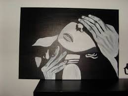 If you ain't black or don't know love or can't appreciate black love this board isn't for you. Black And White Lines Shadows Erotic Passion Couple Kiss Neck Blind Love Original Painting On Canvas Painting By Alina Mardare Rossi Saatchi Art