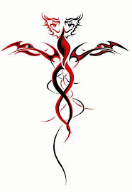 Black And Red Dragon Tattoo Designs Dueling Dragons By Sachriel On Deviantart Red Dragon Tattoo Dragon Tattoo Dragon Tattoo Calf