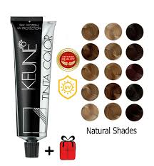 Keune Tinta Hair Color Dye Natural Shades Permanent 60 Ml Tube Free Gift