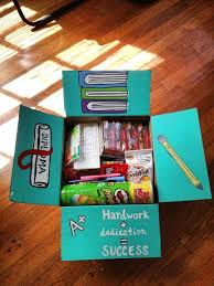 You have many options for making items to include or buying them online. Finals Week Care Package Favorite Snacks Gift Cards To Restaurants On Campus Pencils Index Cards And Writ College Gifts Finals Care Package Care Package
