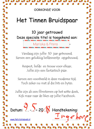 10 Jaar Samen Tekst
