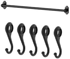 Browse our full range of products from dressing tables to complete modern kitchens. Amazon Com Ikea Steel Kitchen Organizer Set 22 5 Inch Rail 5 Hooks Black Kitchen Pot Racks Kitchen Dining