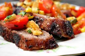 Baste for about 30 seconds, then flip and baste the other side for about 15 seconds. Ribeye With Warm Tomato Corn Salad