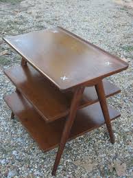 Vtg Mid Century 3 Tier Side Table Danish Modern Mid Century Furnishings Mid Century Modern Living Mid Century Furniture