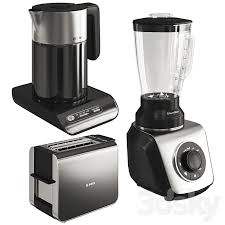 They stand out, crisp and bold against bright and light colors; 3d Models Kitchen Appliance Bosch Small Kitchen Appliances Black