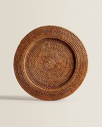 Sottopiatto In Rattan Zara Home Italia Zara Home Rattan Charger Rattan