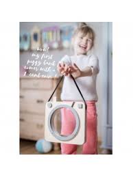 Want that cash to really add up? Wooden Piggy Bank Insta Munny Dusty Grey Design4kids It