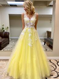Yellow Tulle Lace Long Prom Dress Yellow Formal Dress In 2020 Prom Dresses For Teens Prom Dresses Yellow Yellow Formal Dress
