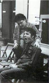 After his mother died, elvis personally sought to design his beloved mother's gravesite which included a star of. Gladys And A Visibly Tired Elvis On The Set Of Loving You Elvis Presley Elvis Presley Photos Elvis Presley Family