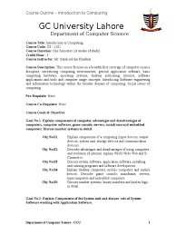 Computer hardware is group of the all physical (touchable) components that are easily manageable, and all softwares are useless without. Course Outline Introduction To Computing Pdf Operating System Computer Network