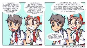 Gambar komik tentang cita cita. Adul Bocah Yang Berangkat Sekolah Dengan Merangkak Kumparan Com